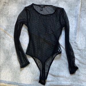 Black Mesh bodysuit